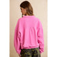 Collared Henley Sweatshirt