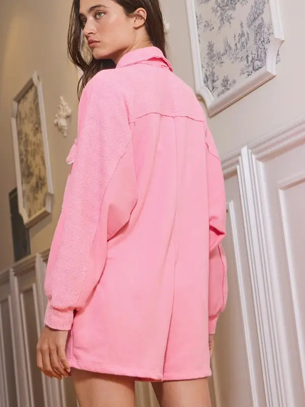 French Terry Oversized Romper