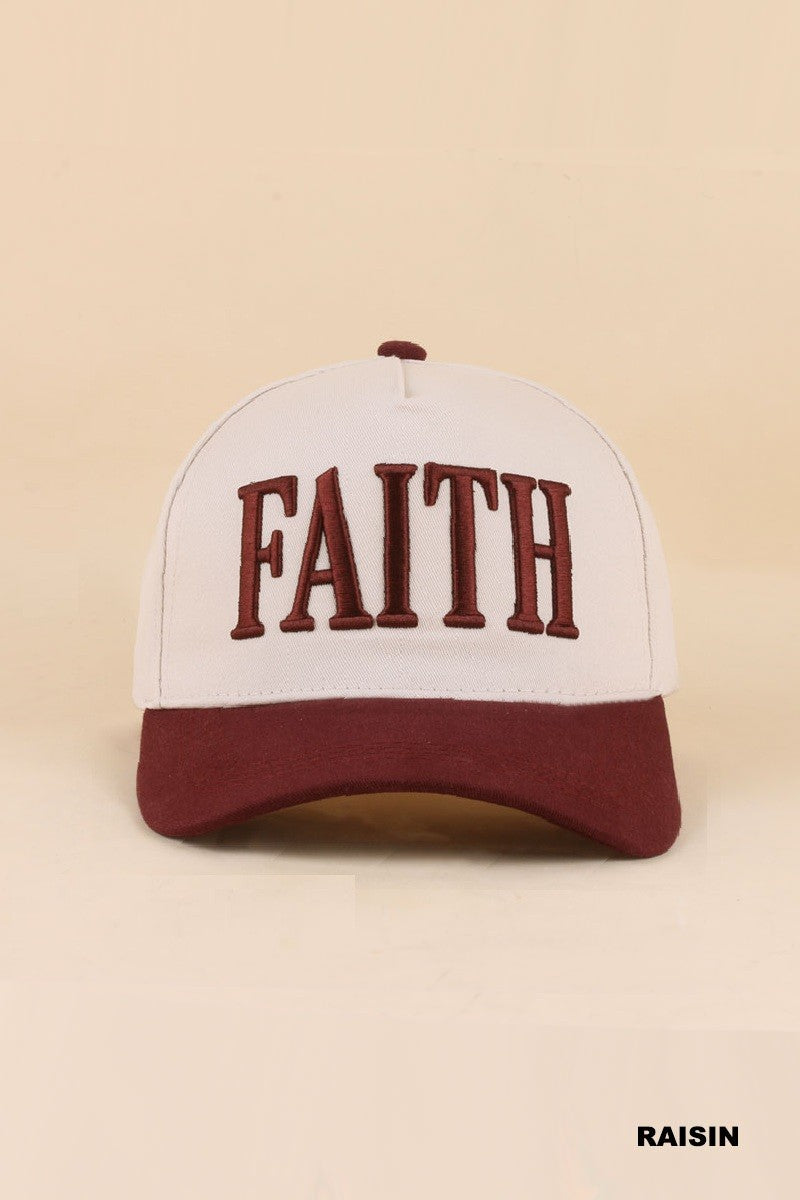 FAITH HAT - RAISIN