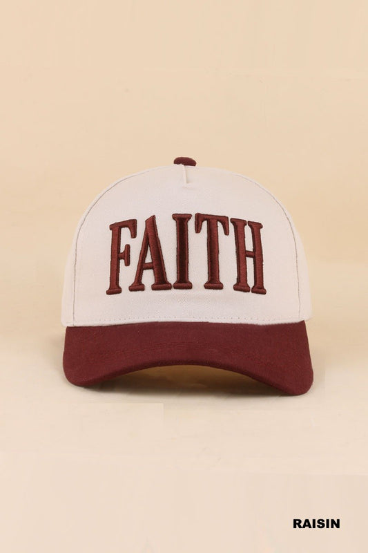 FAITH HAT - RAISIN