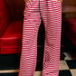 CHRISTMAS CUTIE WIDE LEG LOUNGE PANTS - RED - FINAL SALE