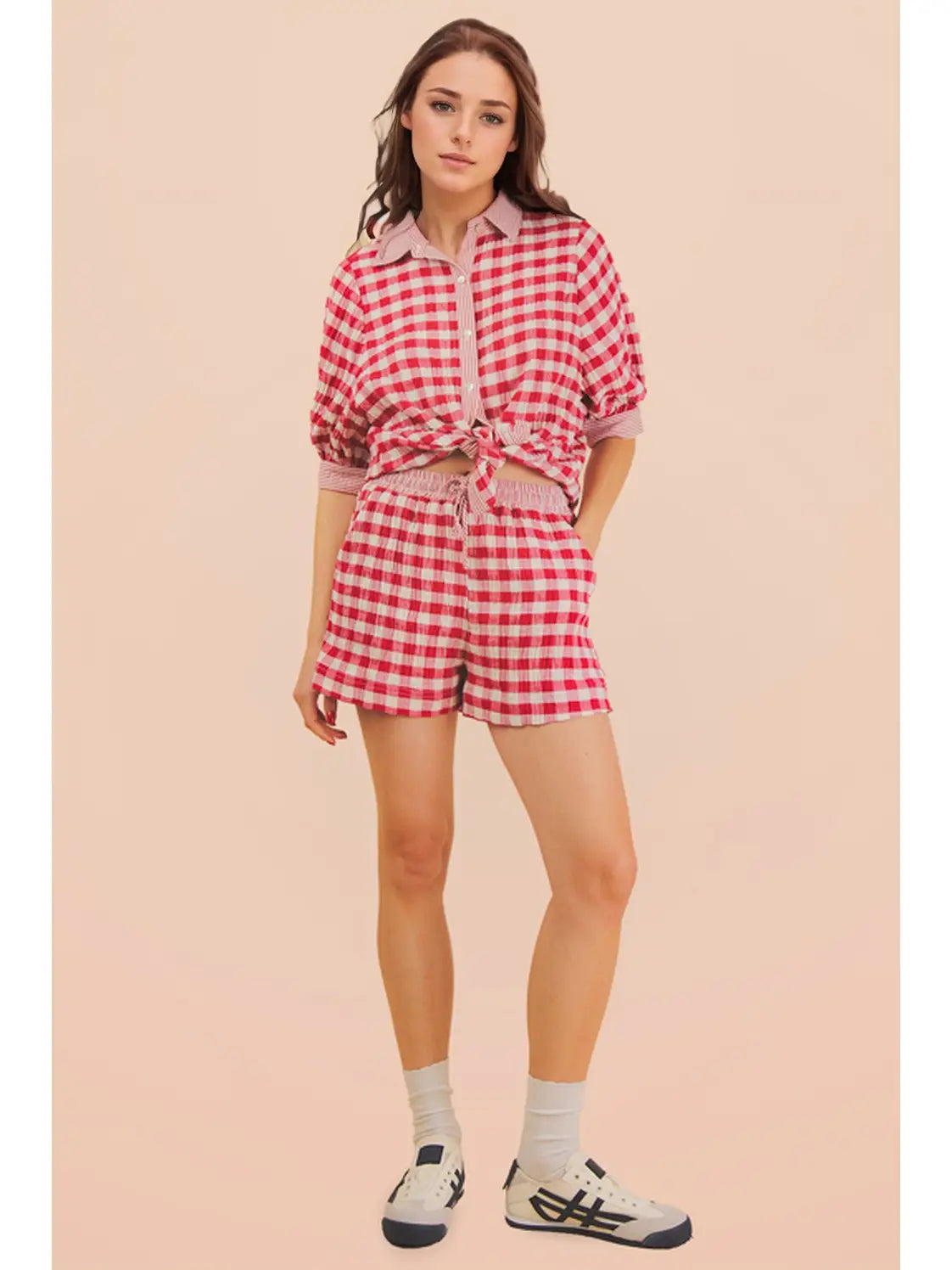 Chesney Checkered Top