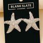 Rhinestone Starfish Earrings