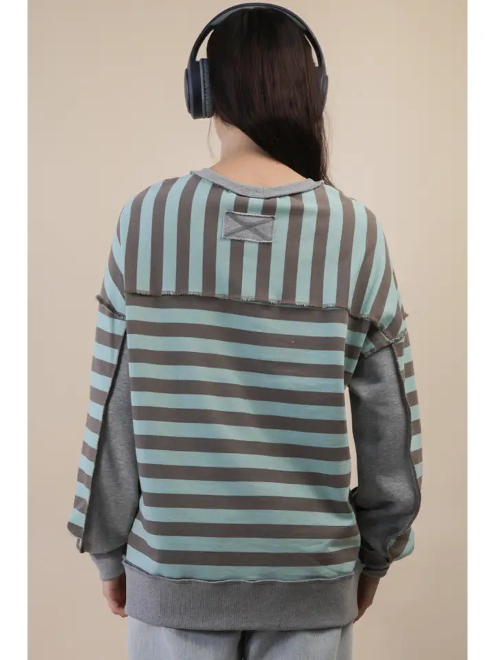 Mocha Mist Button Top