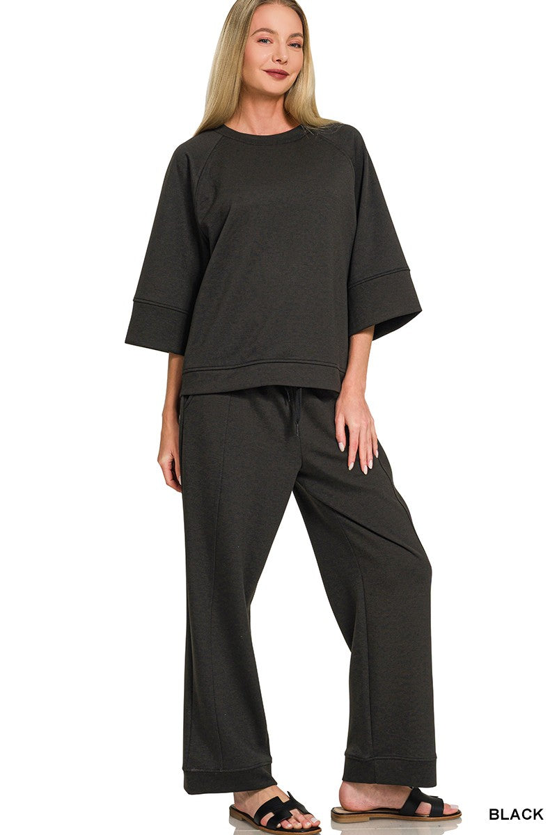 Harper Scuba Pants - Black
