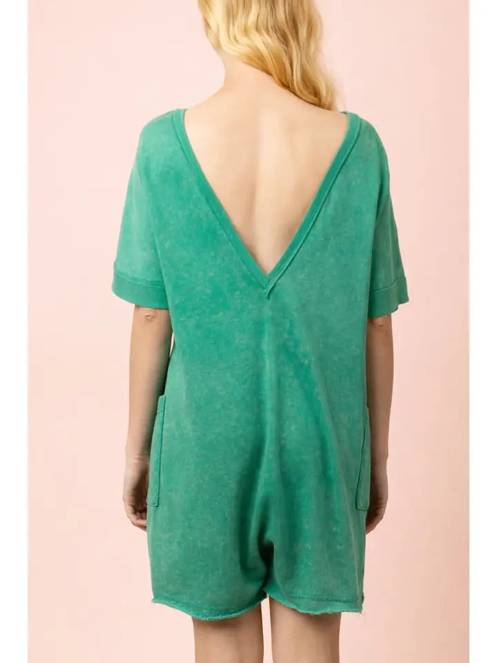 Cozy Romper - Seafoam
