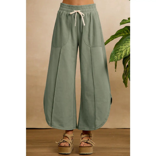 Chelsea Tulip Hem Pants - Seafoam