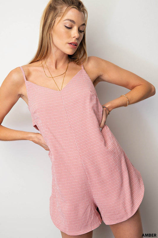 Seersucker Romper