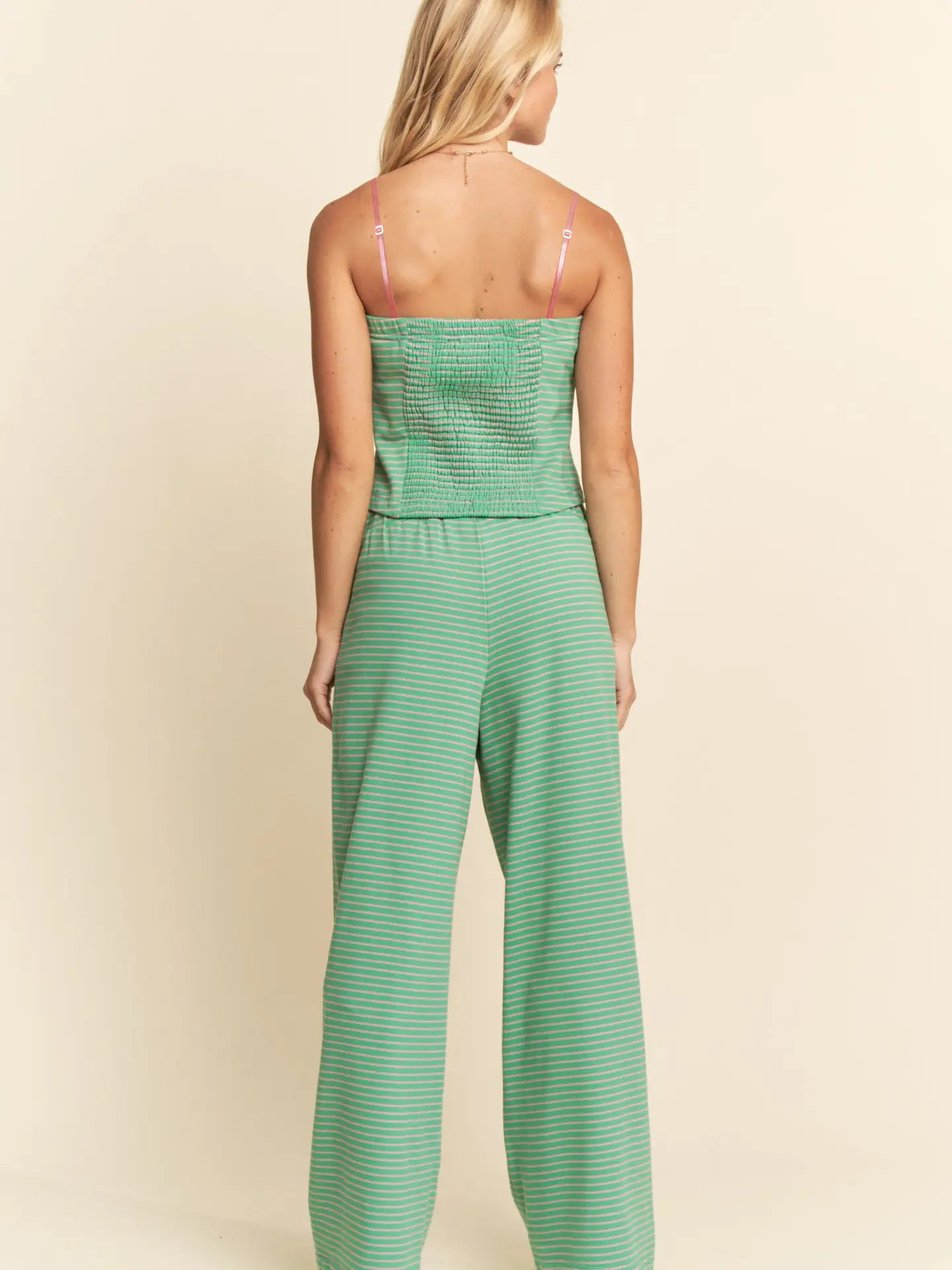 Summertime Babe Striped Pants - Green/Pink