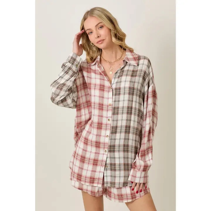 Apple Picking Plaid Shorts