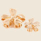 Metallic Flower Claw Clip - Small