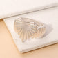 Ribbed Heart Ring