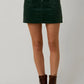 Corduroy Mini Skirt