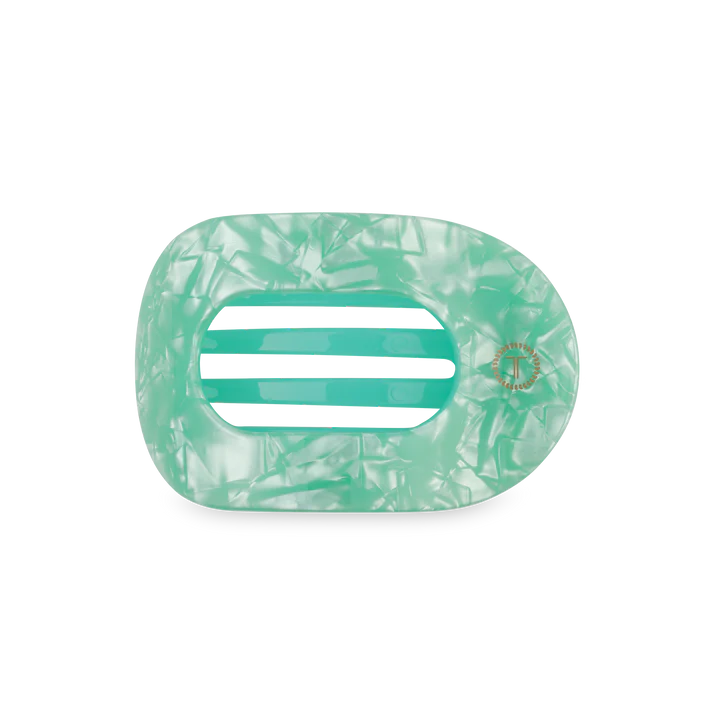 Teleties - Flat Round Hair Clip - Spring Splash - Medium
