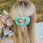 Teleties - Flat Round Hair Clip - Spring Splash - Medium