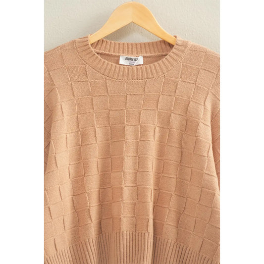 Square Texture Sweater