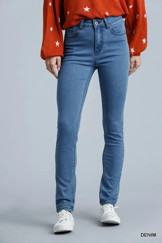 High Rise Skinny Jeans - Denim