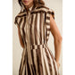 Be Her Wide Leg Striped Jumpsuit