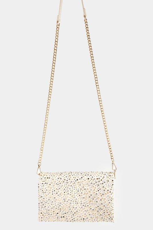 Studded Rectangle Shoulder Bag