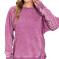 Acid Washed Side Rib Sweatshirt