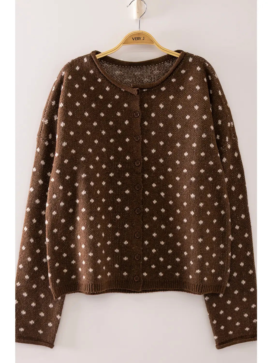 Sweet Dot Knit Cardigan