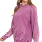 Acid Washed Side Rib Sweatshirt