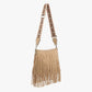 Sadie Suede Fringe Crossbody Bag - Tan