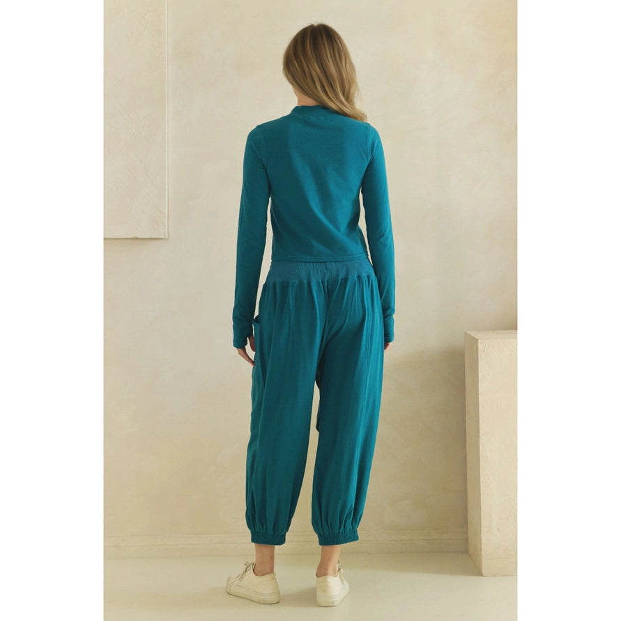 Relaxed Utility Top - Teal