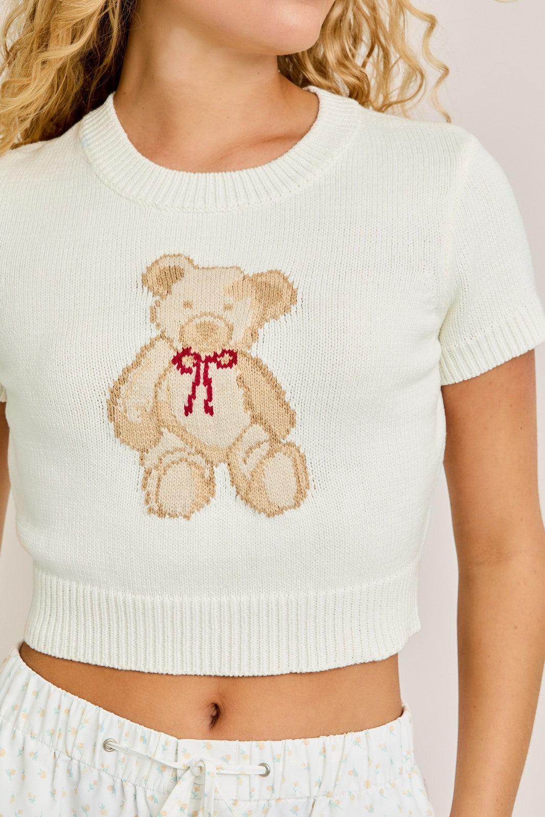 Teddy Bear Sweater Top