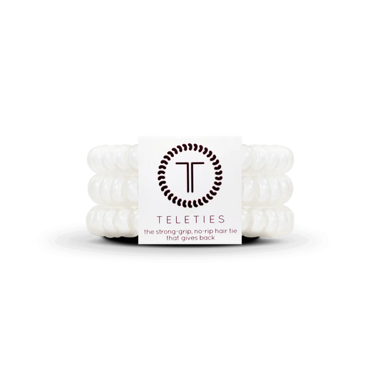 Coconut White Hair Ties - Small