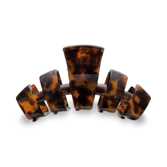 TELETIES Hair Clip - Tortoise - Large