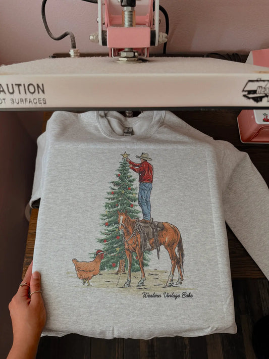 Cowboy Christmas Crewneck