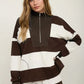 That's Just Me Striped Top - Brown