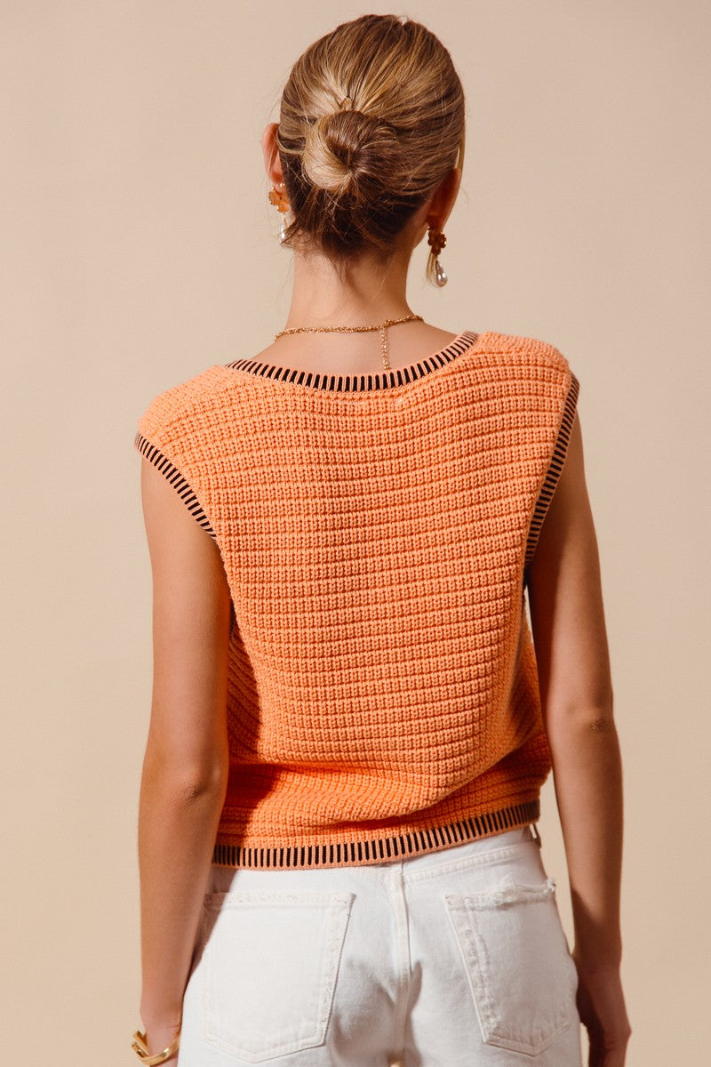 Slice of Heaven Textured Sweater Vest