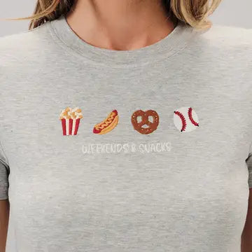 Weekend Snacks Baby Tee