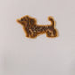 beaded dachshund crew neck tee