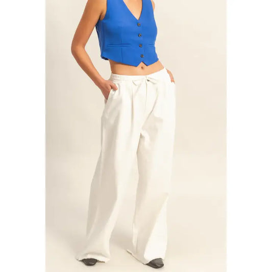 Elastic Waist Loose Fit Jeans