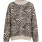 Zebra Print Mockneck