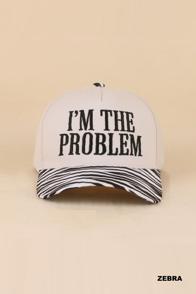 i'm the problem hat - zebra