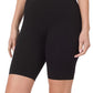 On the Go Ribbed Biker Shorts